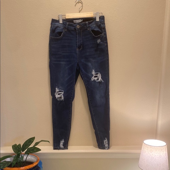 Savvy Denim - Blue Skinny Distressed Jeans JR 13 or Women 31